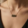 Gold Plated Anti‑Tarnish 11:11 Pendant Necklace | Luxury Modern Minimal Necklace for Women